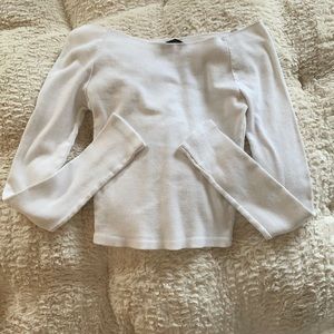 White Brandy Melville off the shoulder top